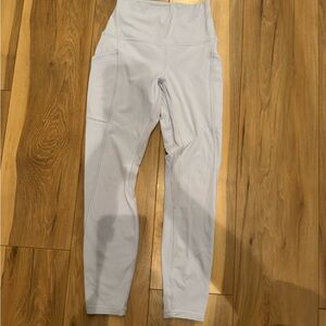 High-Waisted Light Gray Leggings Lululemon